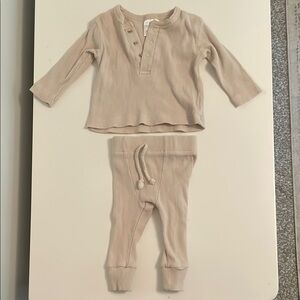 Mebie baby ribbed outfit size 0-3 months